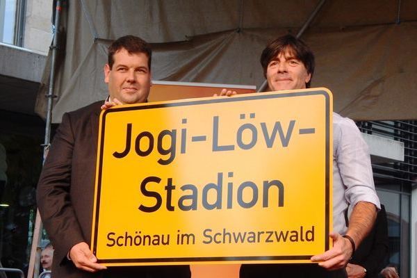 Das ehemalige Buchenbrandstadion heißt seit dem 17. Oktober 2014 Jogi Löw Stadion