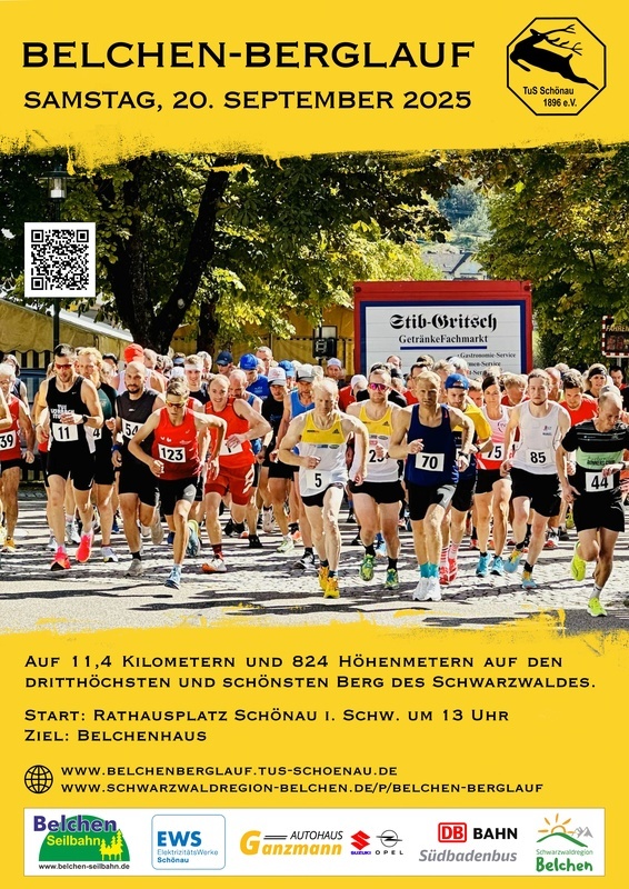 Plakat des 19. Belchen-Berglaufs