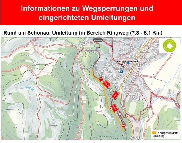 Wegumleitung im Bereich Ringweg