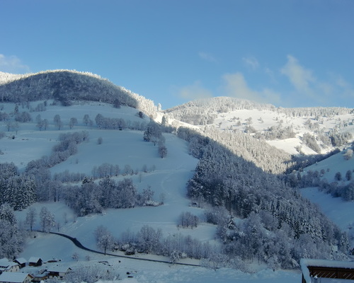 Wieden im Winter Aussicht von der Wohnung Wieden im Winter Aussicht von der Wohnung