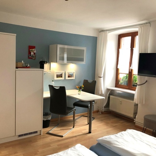 Eines der beiden Doppelzimmer.  - 