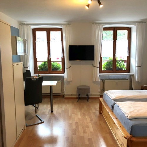Eines der beiden Doppelzimmer.  - 